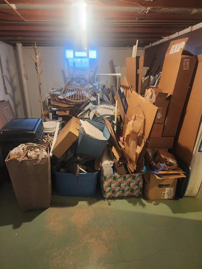 Roll-off dumpster container at job site for 15 Yard Dumpster Rental in Silver Firs